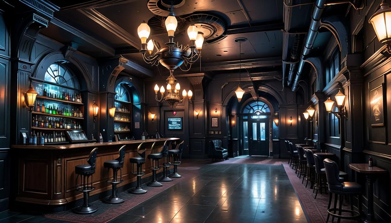 The Raven AI Hotel: Cyberpunk Meets Victorian Steampunk