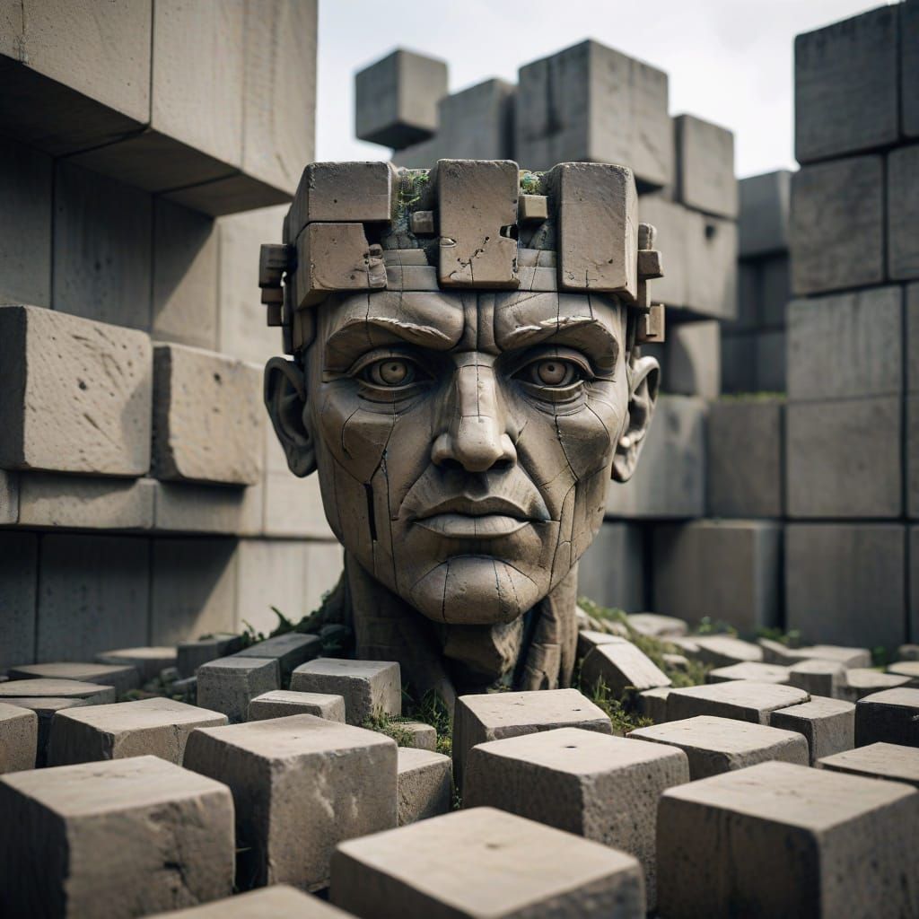 God of Brutalist Cube Society Ascends
