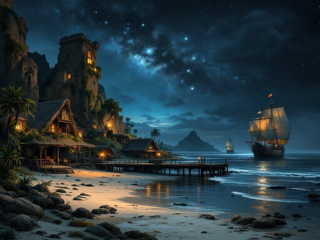 Mekrong Port at night, 2