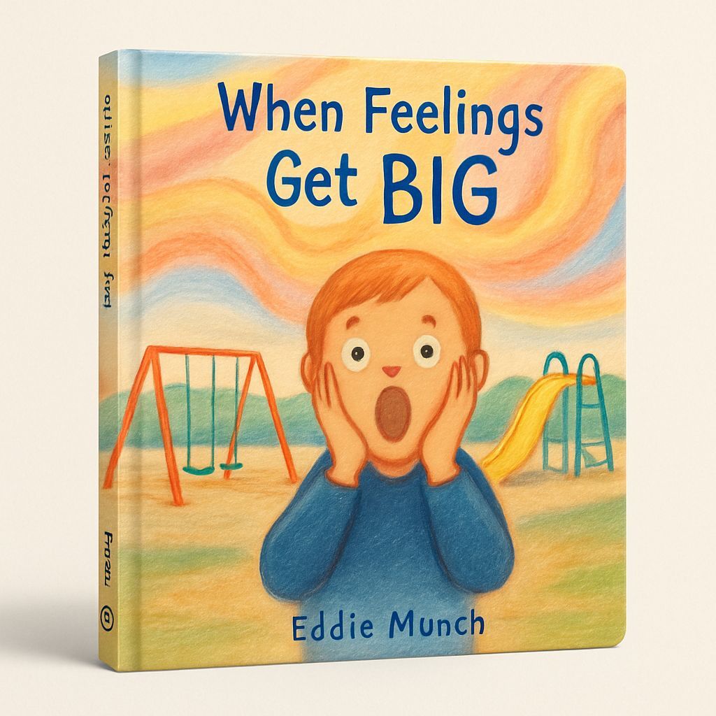 Children's Book Cover: Big Feelings in Expressive Style