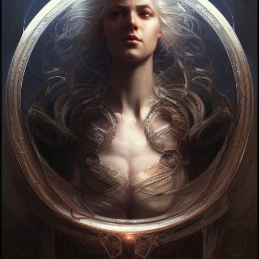 Draconic Night Terrors: Hyper-Detailed Fantasy Art Portrait