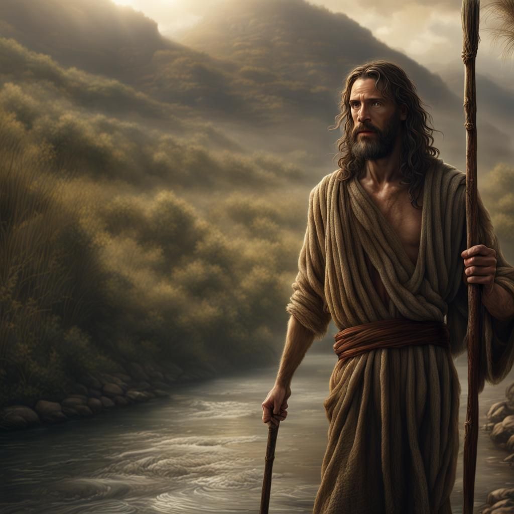 John Baptizes Jesus in the River Jordan