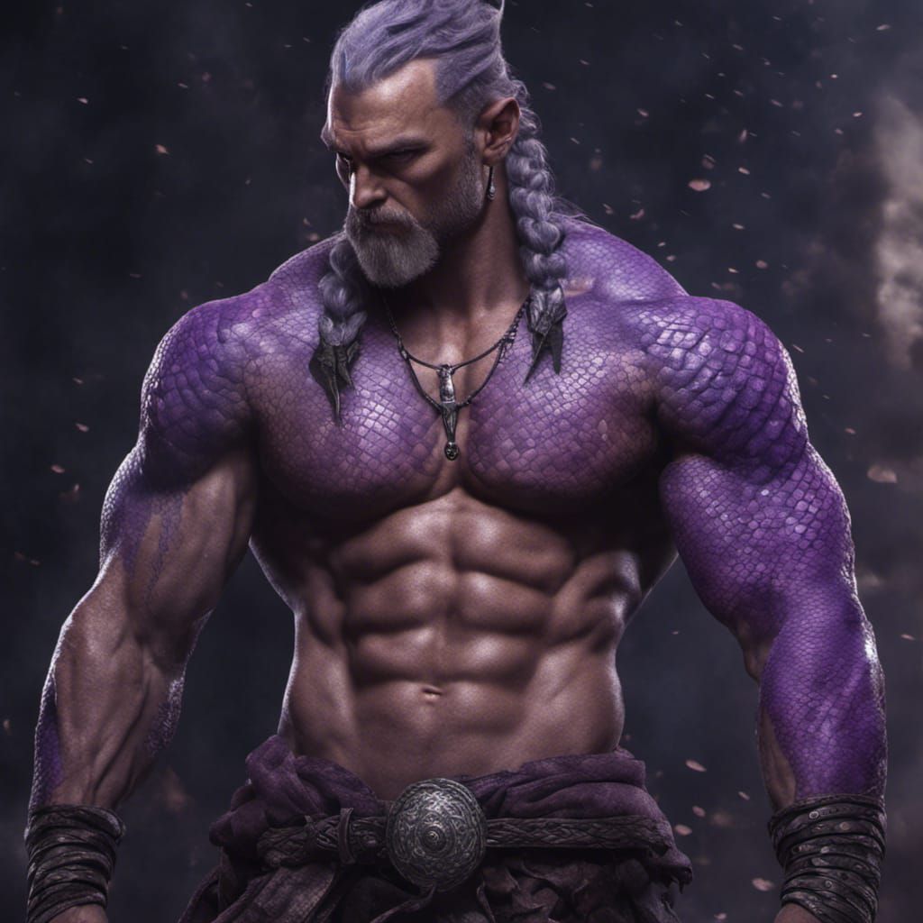 Purple dragon viking