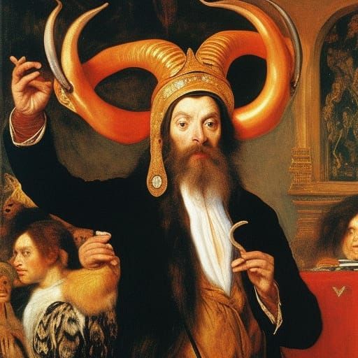 Fantastic Horned Creature as Morality Teacher