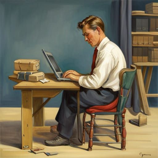 AI Generated Image of a Computer