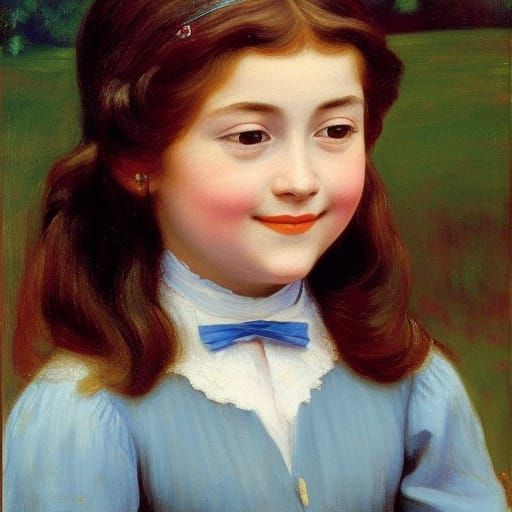 Smiling Girl: A Masterpiece Inspired by Classic Art