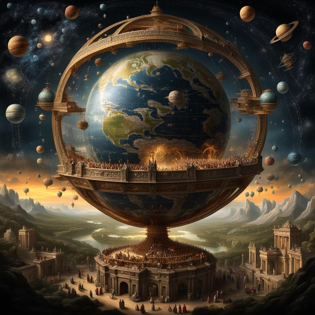 Cosmic Harmony: A Digital Matte Painting