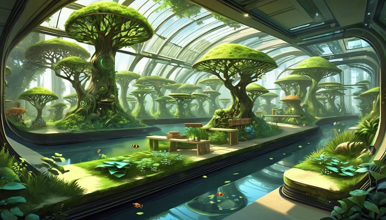 Brilliant Biophilic Art Installation