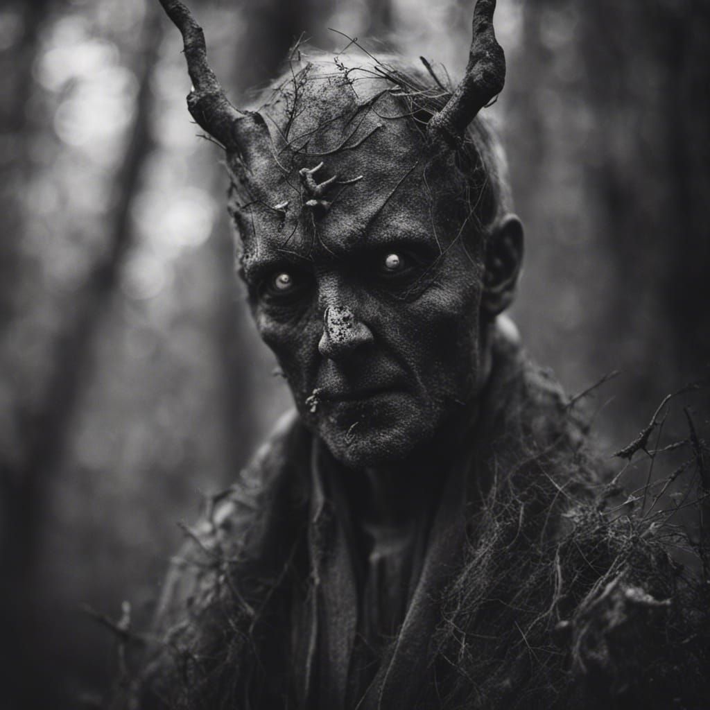 Eerie Mothman Apparition in Antique Portrait