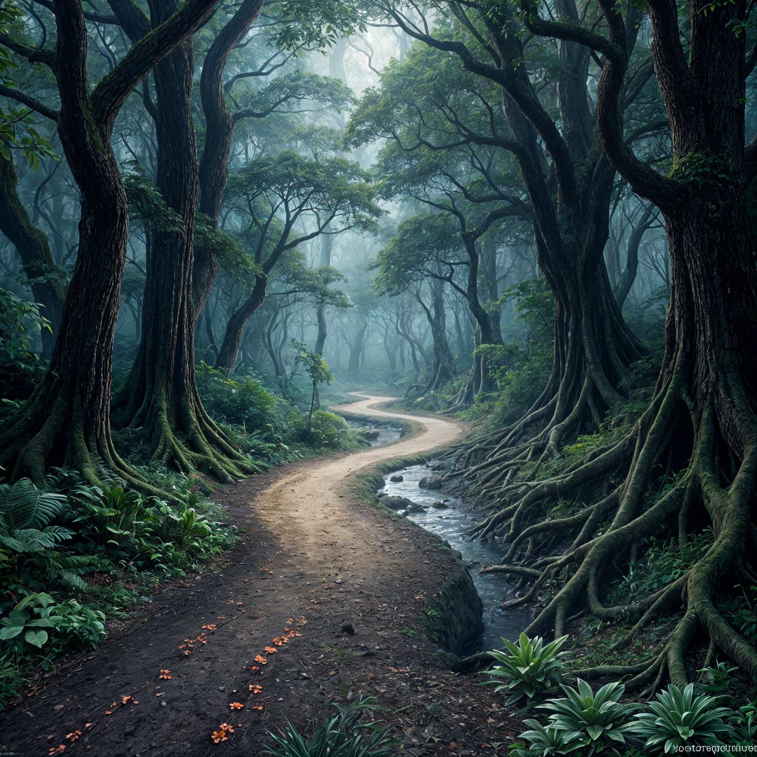 Terra Enchantada: Fantasia em Uma Floresta Imaginária