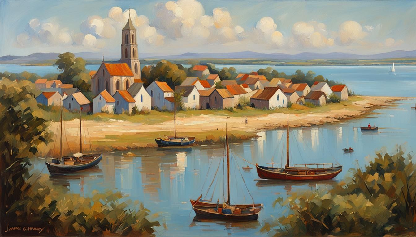 Island Cathedral: Oil Painting by Gurney Style