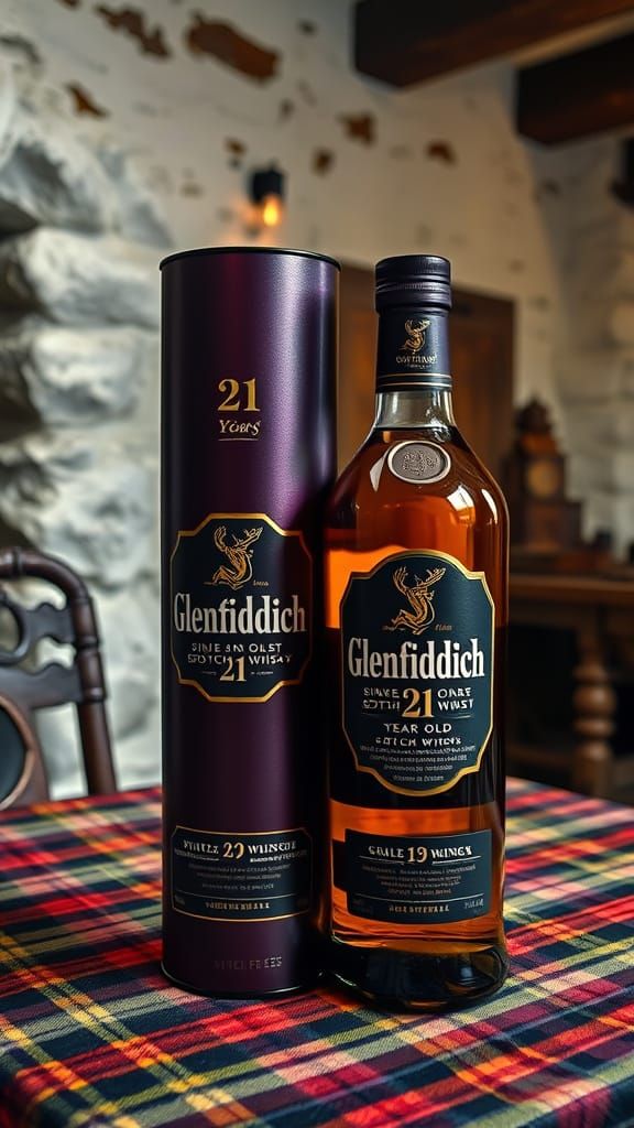 Glenfiddich Whisky in Hyperrealistic Scottish Cottage Scene