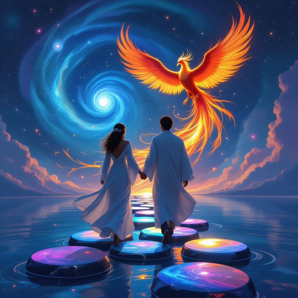 Dreamwalkers and Phoenix Spirit in the Cosmos