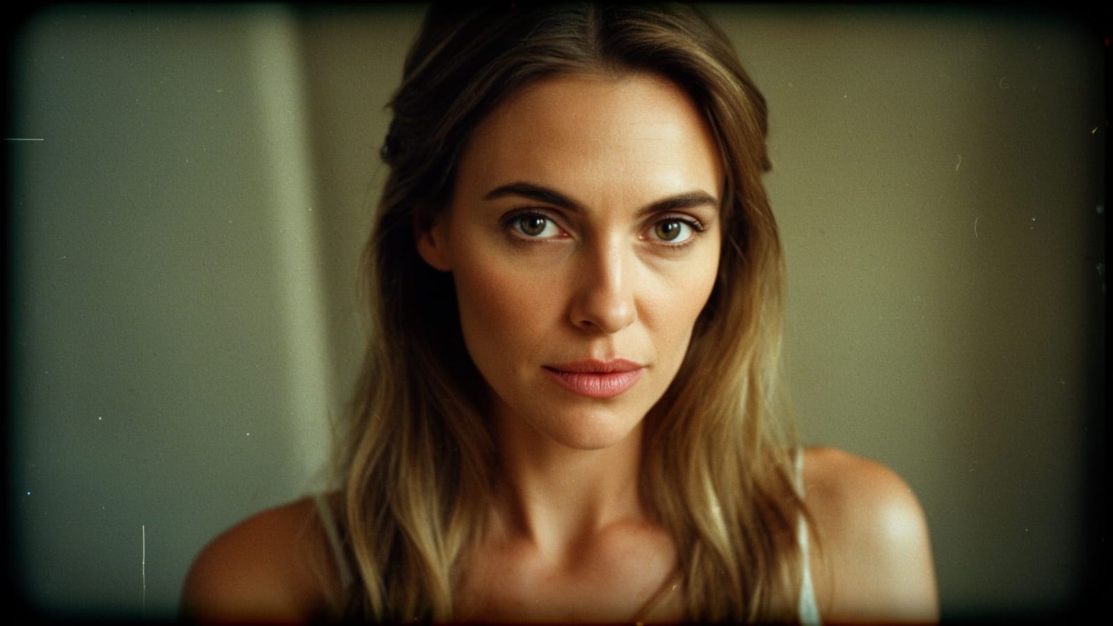 Elegant European Woman in Cinematic Film Still