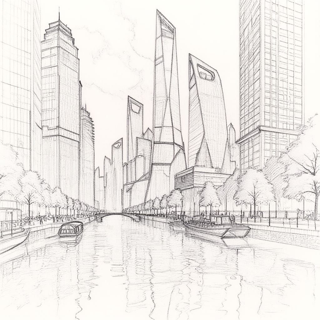 AI Generates Image in Sketch Style