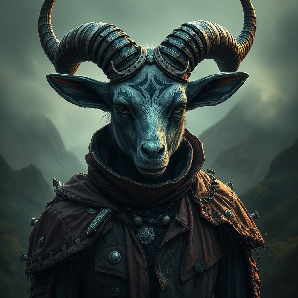 Disturbed Dwarf in a Nightmarish Biomechanical Landscape