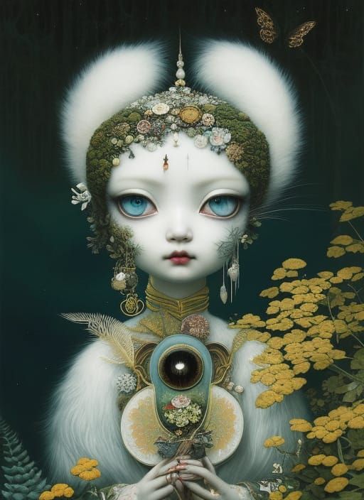 White moss elf
