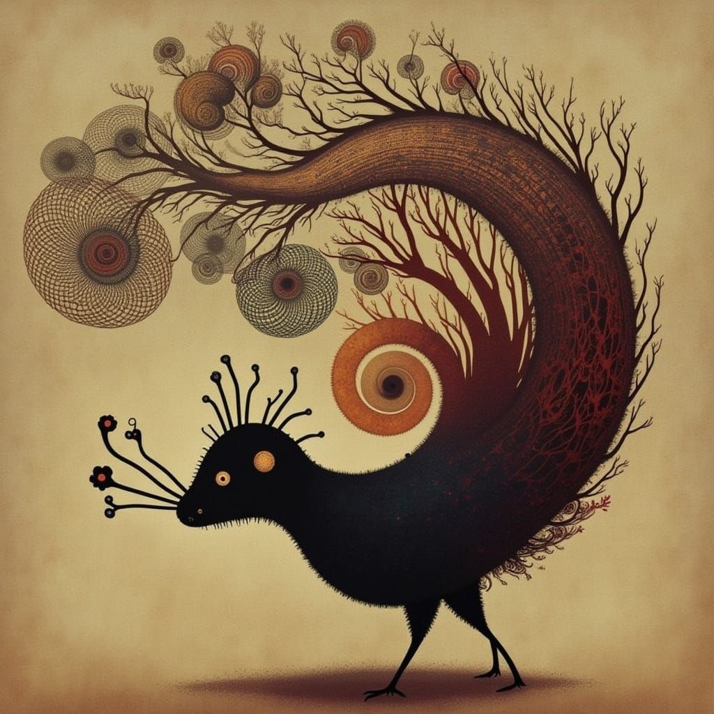 AI Fusion: Abstract Image From Mixed AI Models