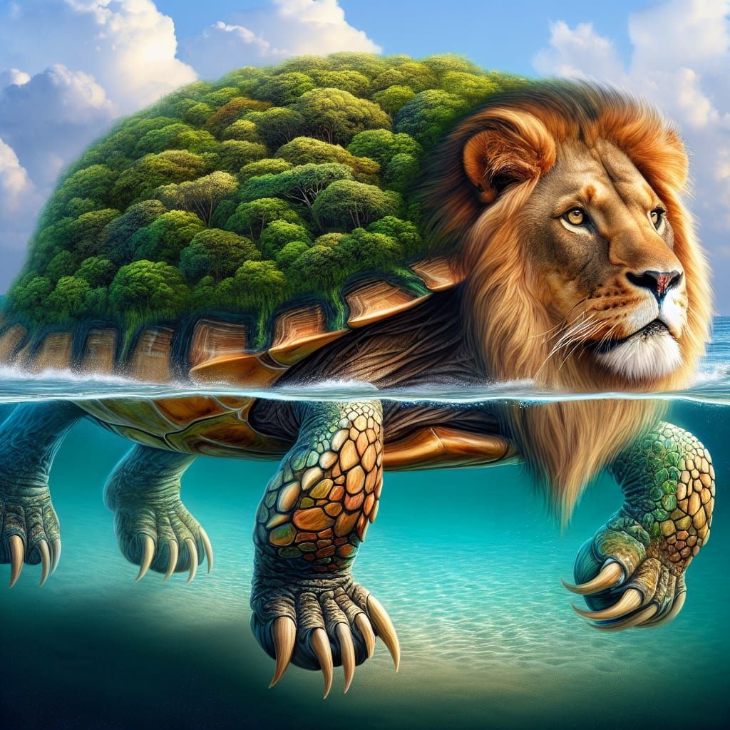 A Lion Turtle