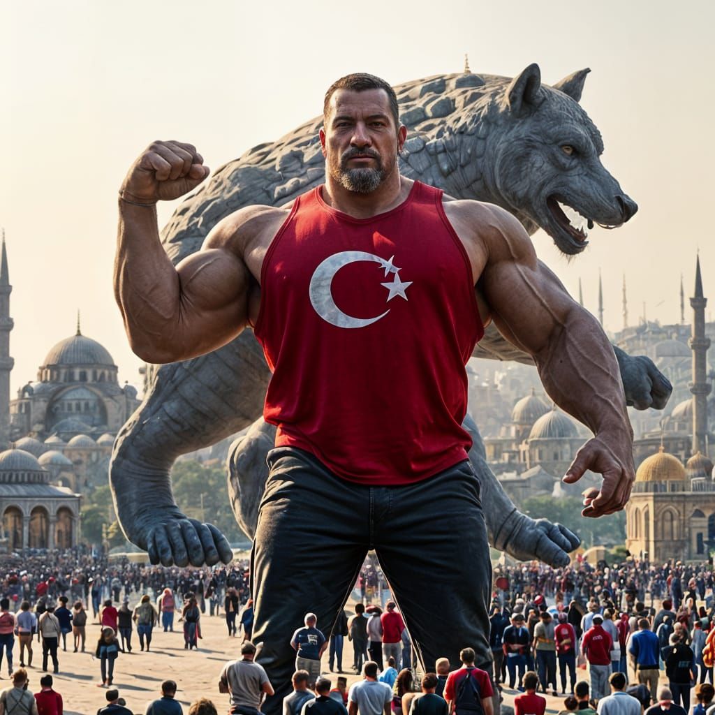 Hyper-Realistic Turkish Hero Dominates Istanbul's Sultanahme...