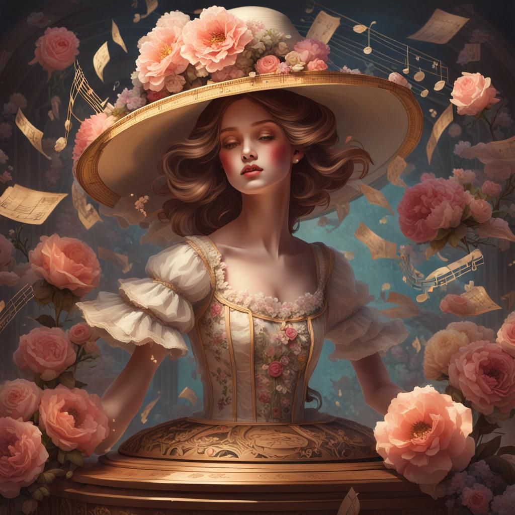 Ballerina Doll Dances in Music Box