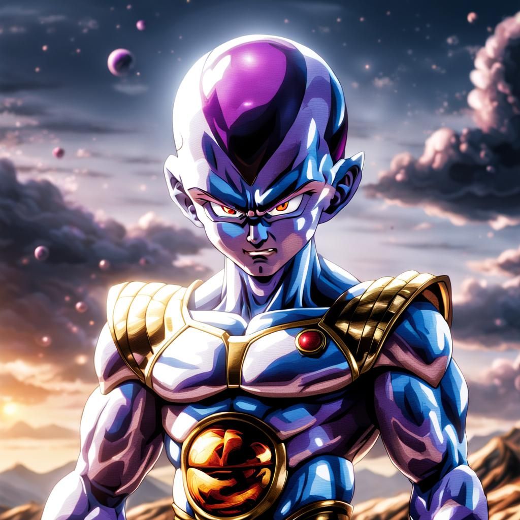 Frieza's New Transformation: Hyperrealistic HDR Image