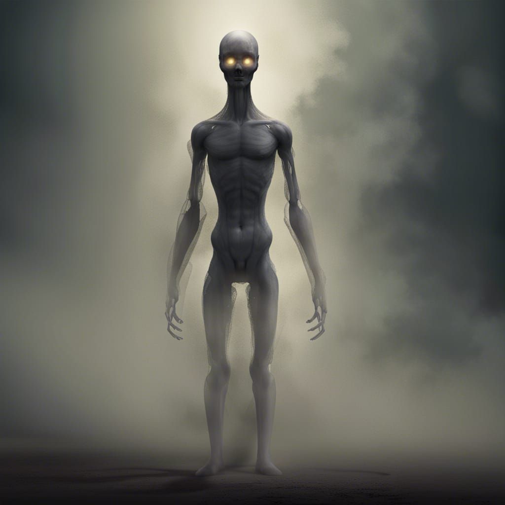 Shadowy Figure of Unknown Origin in Detailed Matte Painting