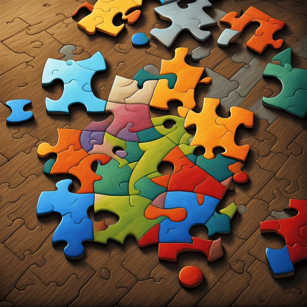 Scattered Puzzle Pieces Reveal Life's Mysteries