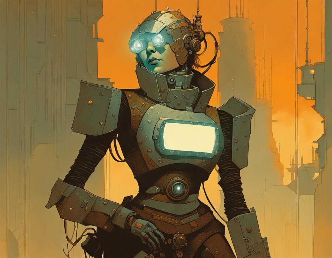 Cool Scrapper in Mecha Cuirass, Dan McPharlin Style