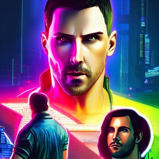 Cyberpunk Mindscape: Neon Dreams in 2049 Style