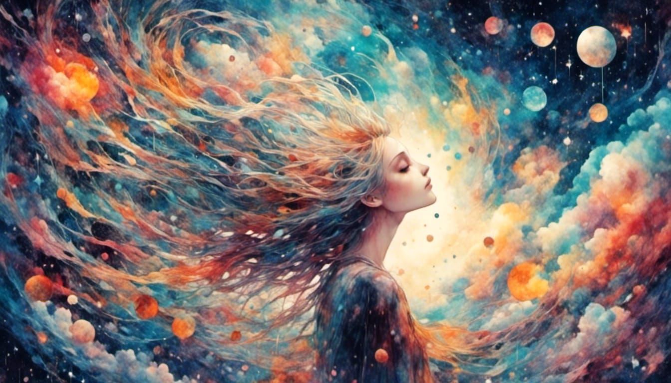 Dops of Jupiter in her hair.