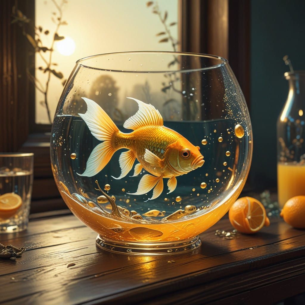 Golden Fish in Opulent Orange Juice