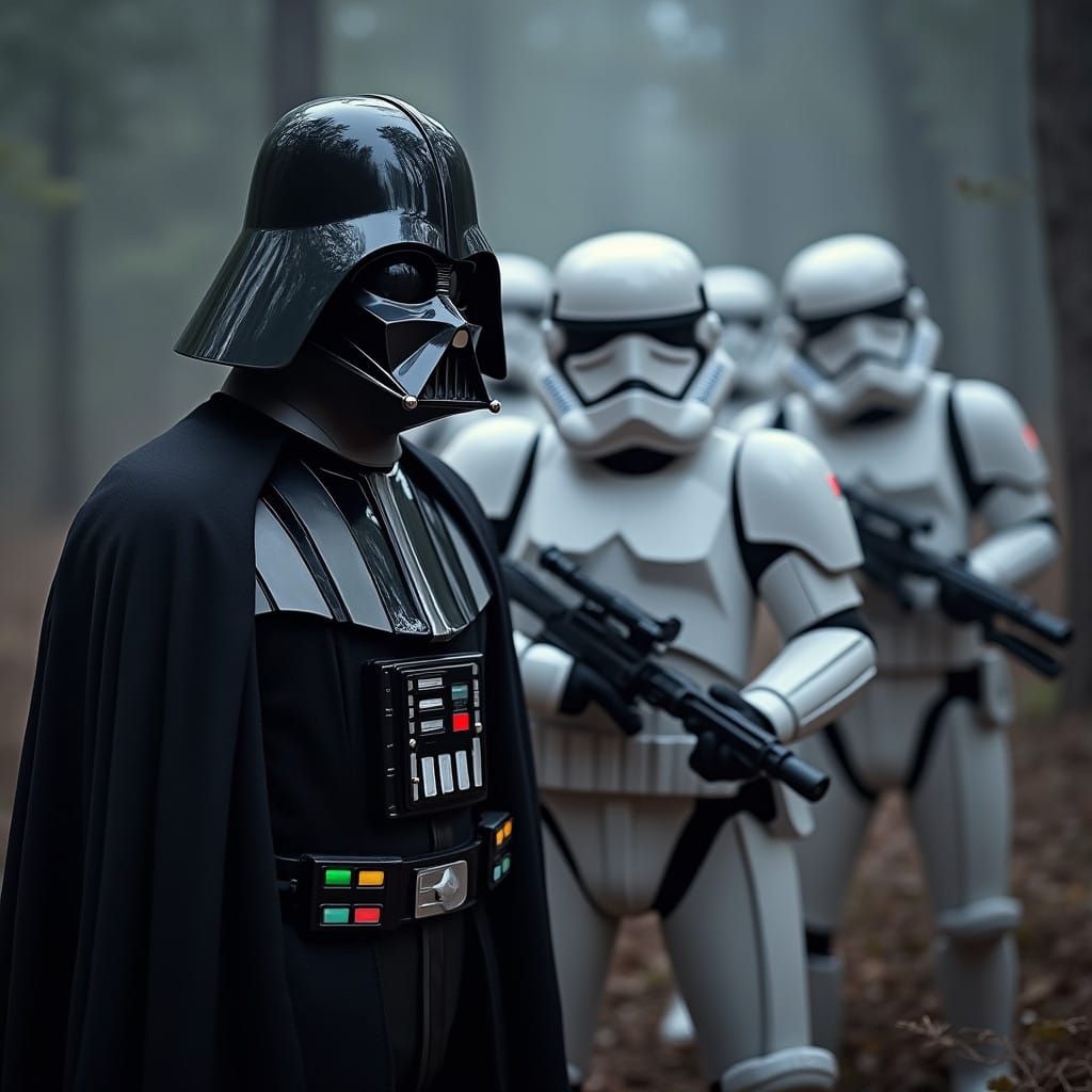 Darth Vader in a Cinematic Atmosphere