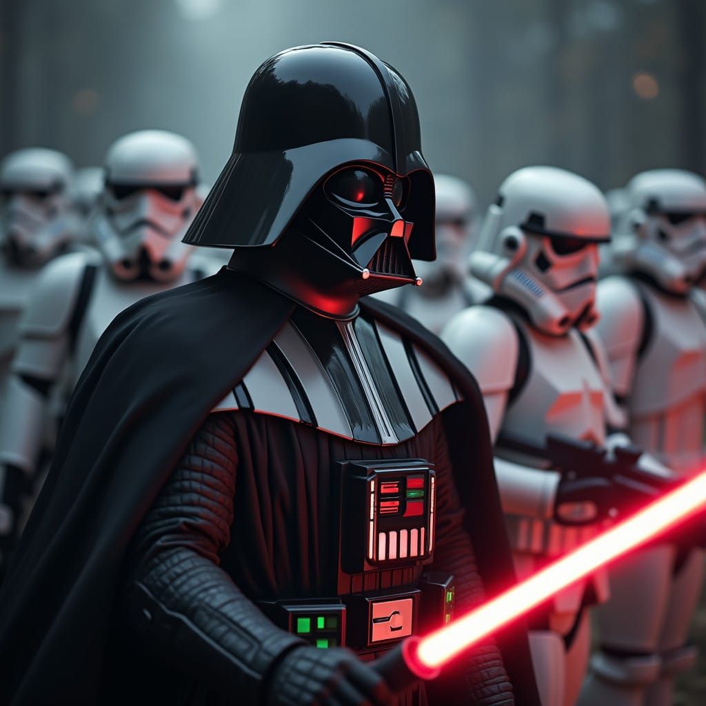 Dark Lord and Imperial Troopers in Cinematic HDR
