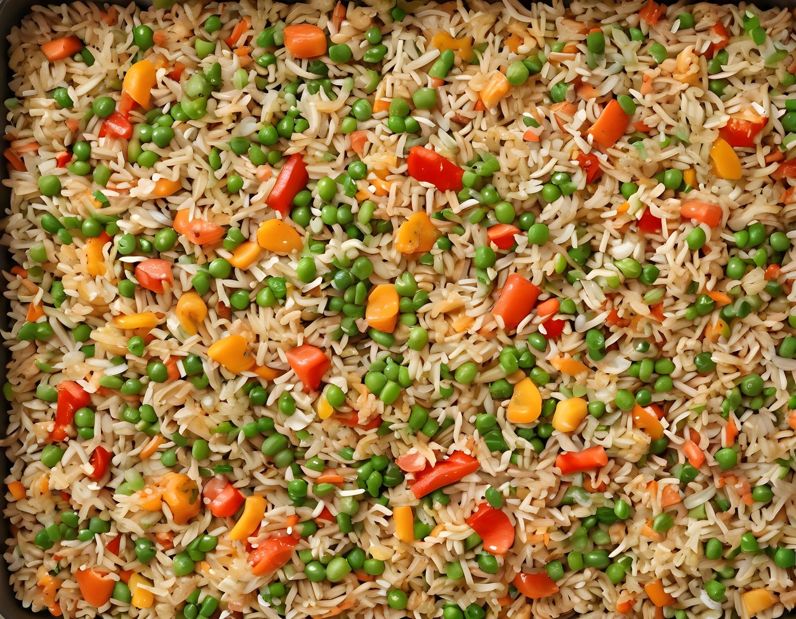Delicious Vegetable Fried Rice in Natural Light