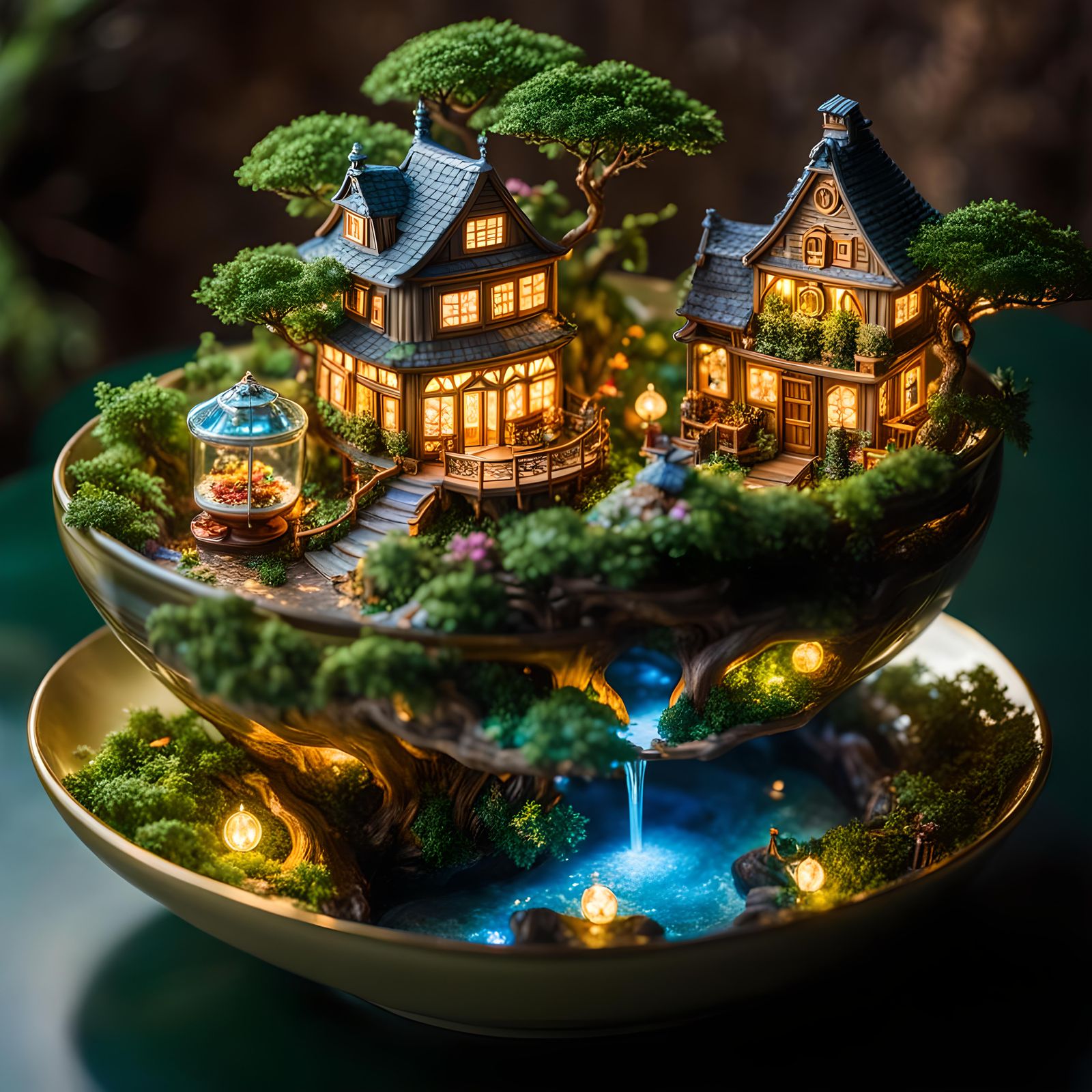 Eco-System Teacup: A High Fantasy Landscape