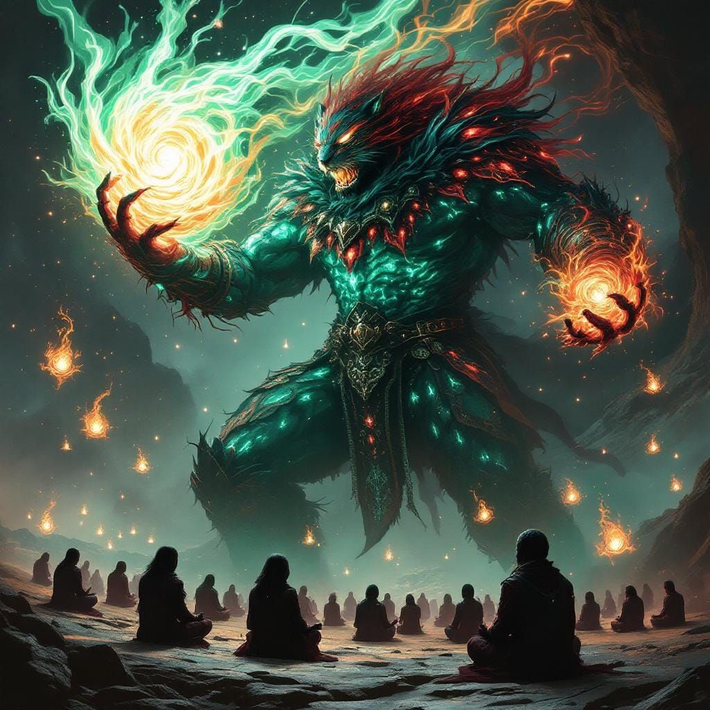 Armored Leopard Wizard Conjures Magic on Alien Planet