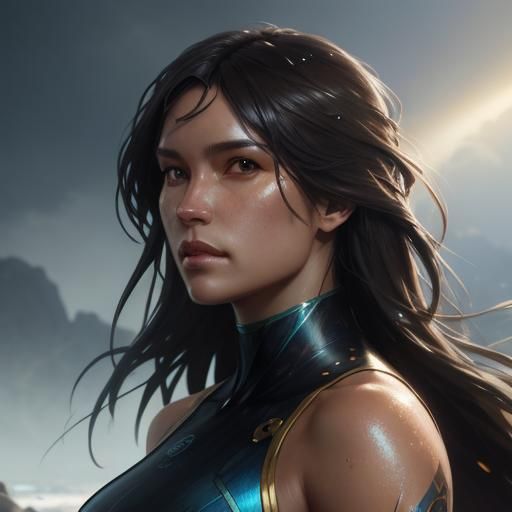 Hyperdetailed Portrait with Dynamic Lighting in 8k