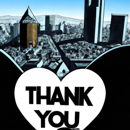 Gigantic Heart Towers Over City: Comic Book Art