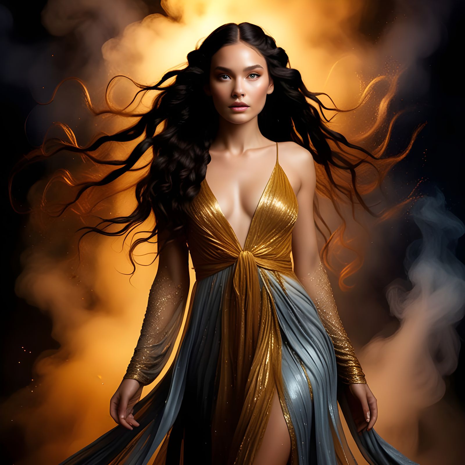 She walks out of the mists into reality