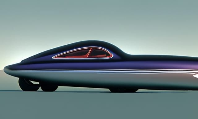 1944 Ford Coupe Retro Submarine Concept Rendering