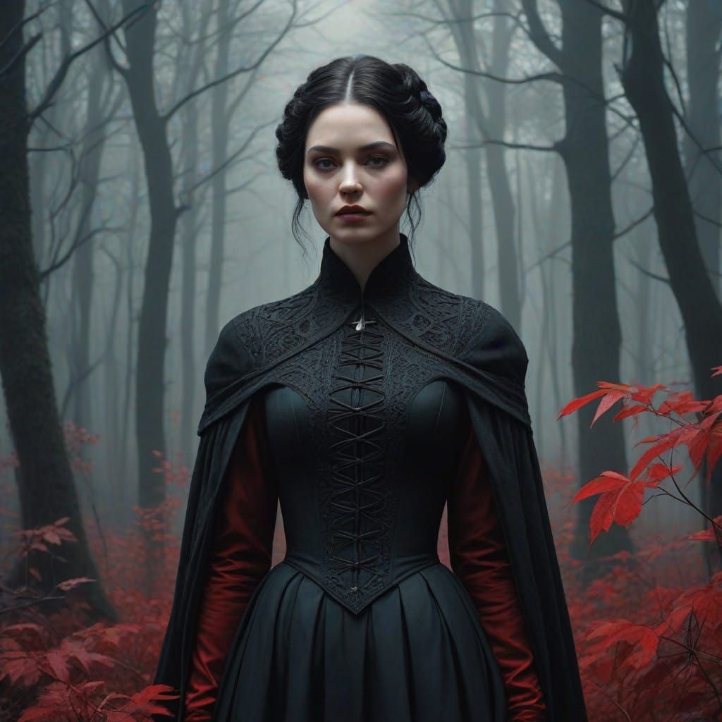 Ethereal Creature of the Night in Victorian Mystery