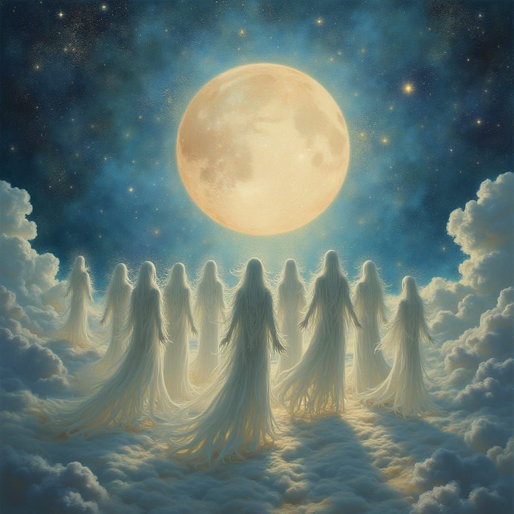 Ethereal Spirits Converge in Celestial Expanse