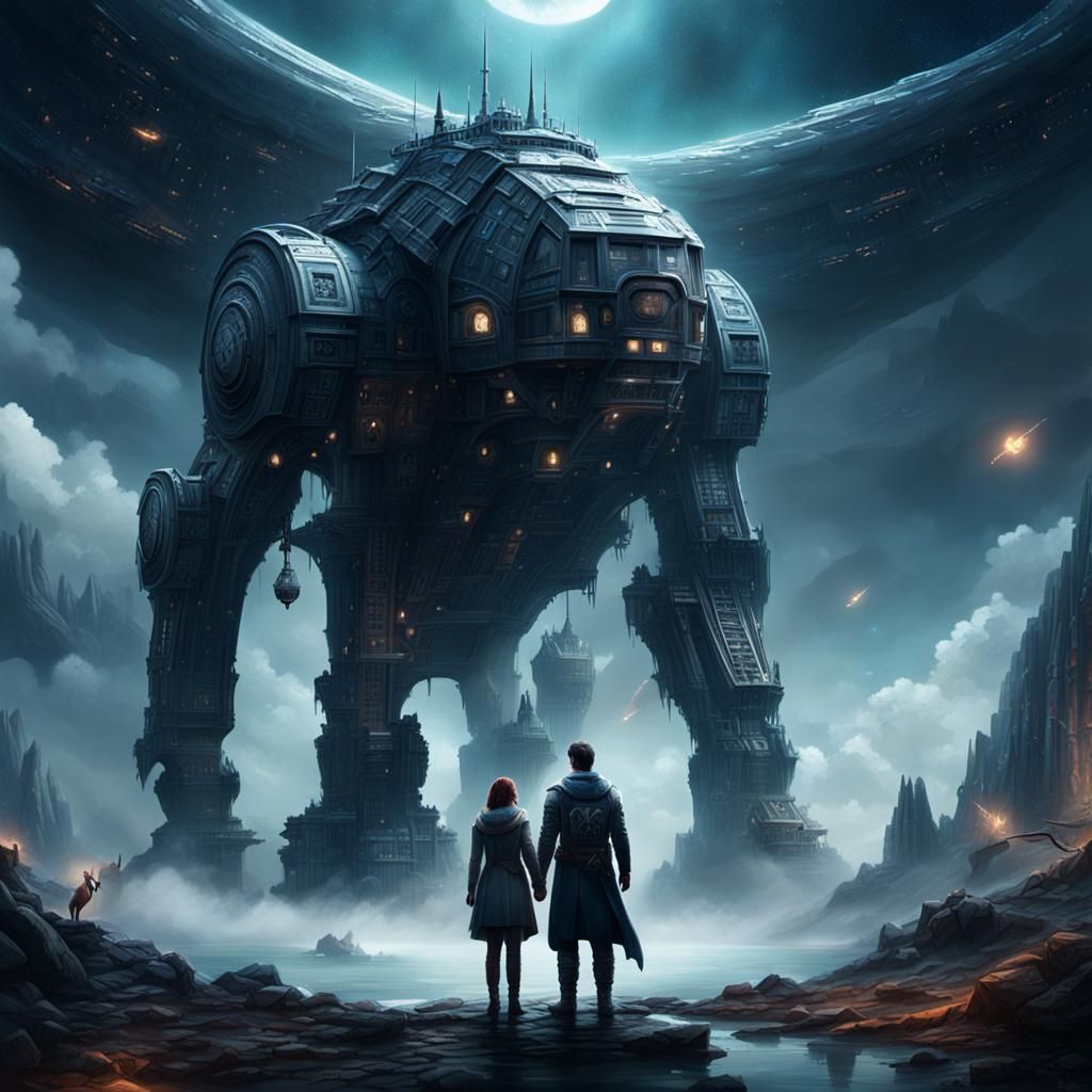 Protective Embrace: A Digital Matte Painting