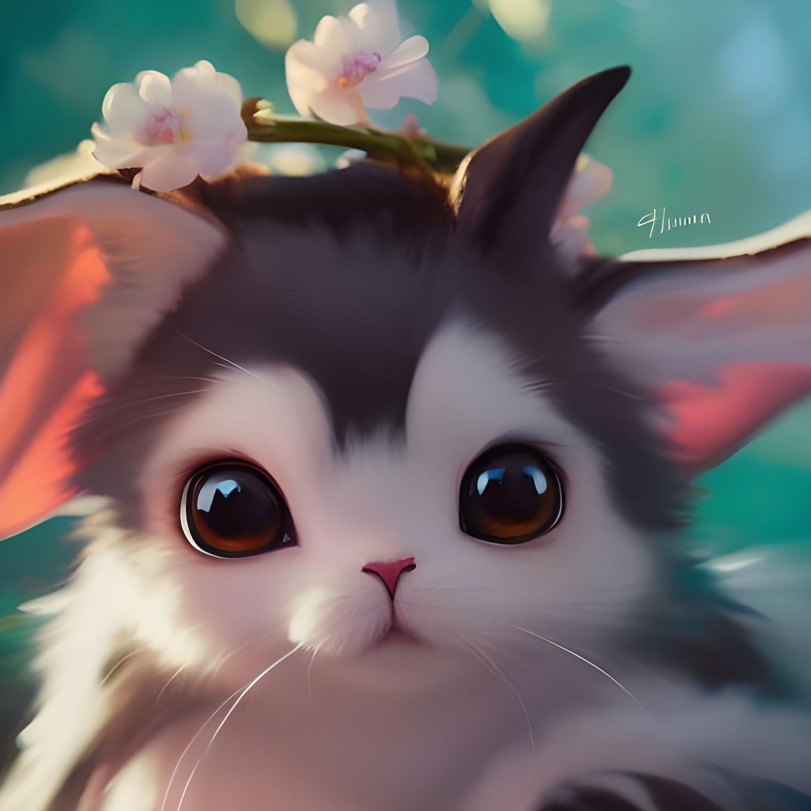 Adorable Witch Bunny: Studio Ghibli Style