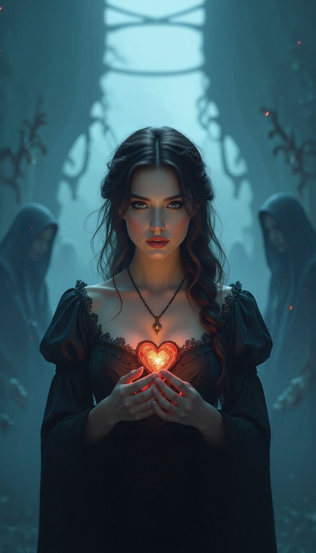 Mystical Romance: Eleanor Hartley in a Haunting Landscape