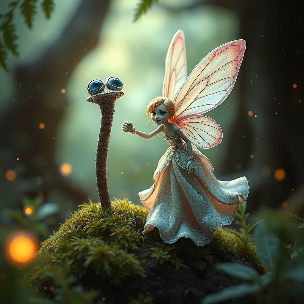 Fairy Punches Living Nail in Mystical Forest