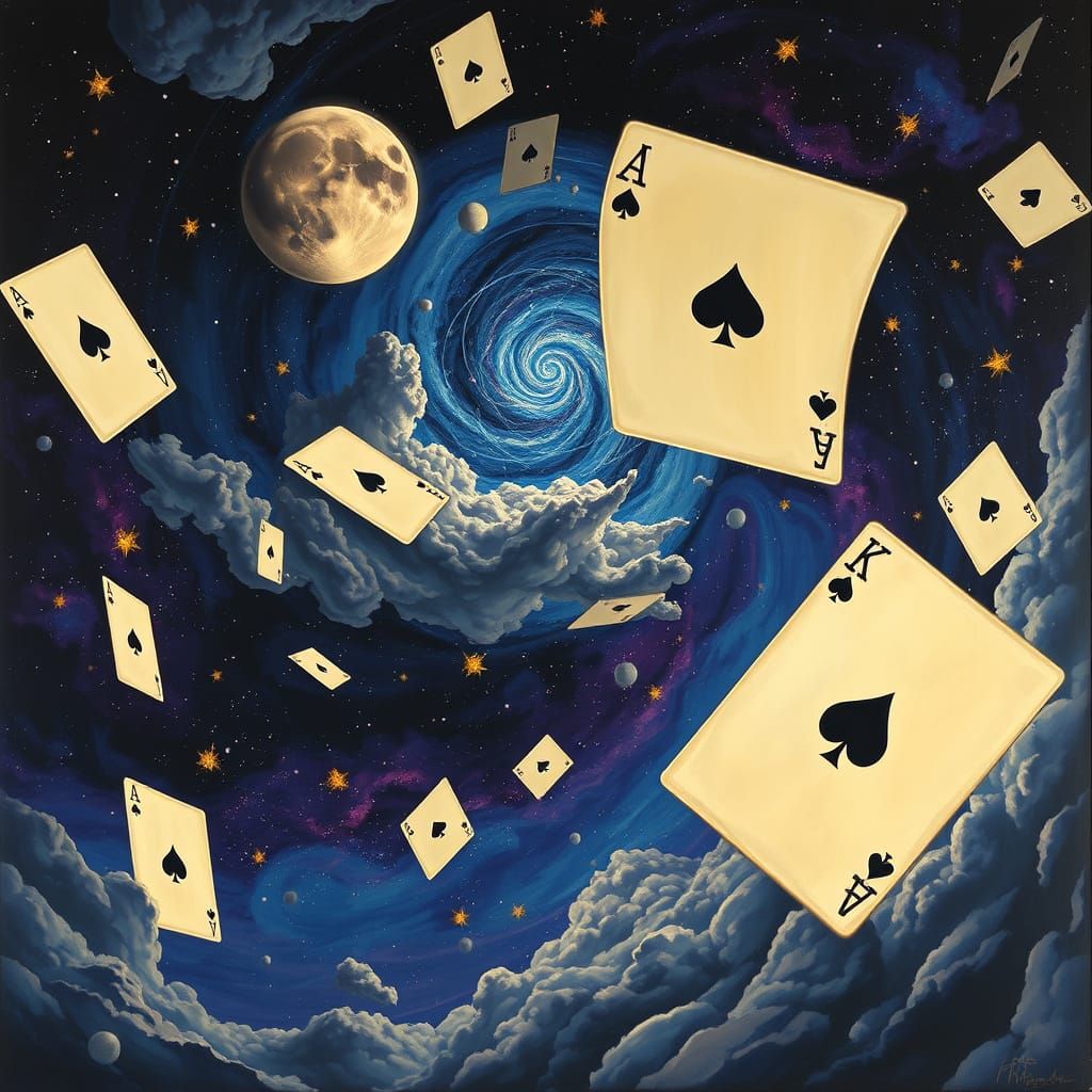 Celestial Sky as Cosmic Playing Cards