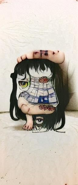 Sad Emo Girl: Chibi Body Horror