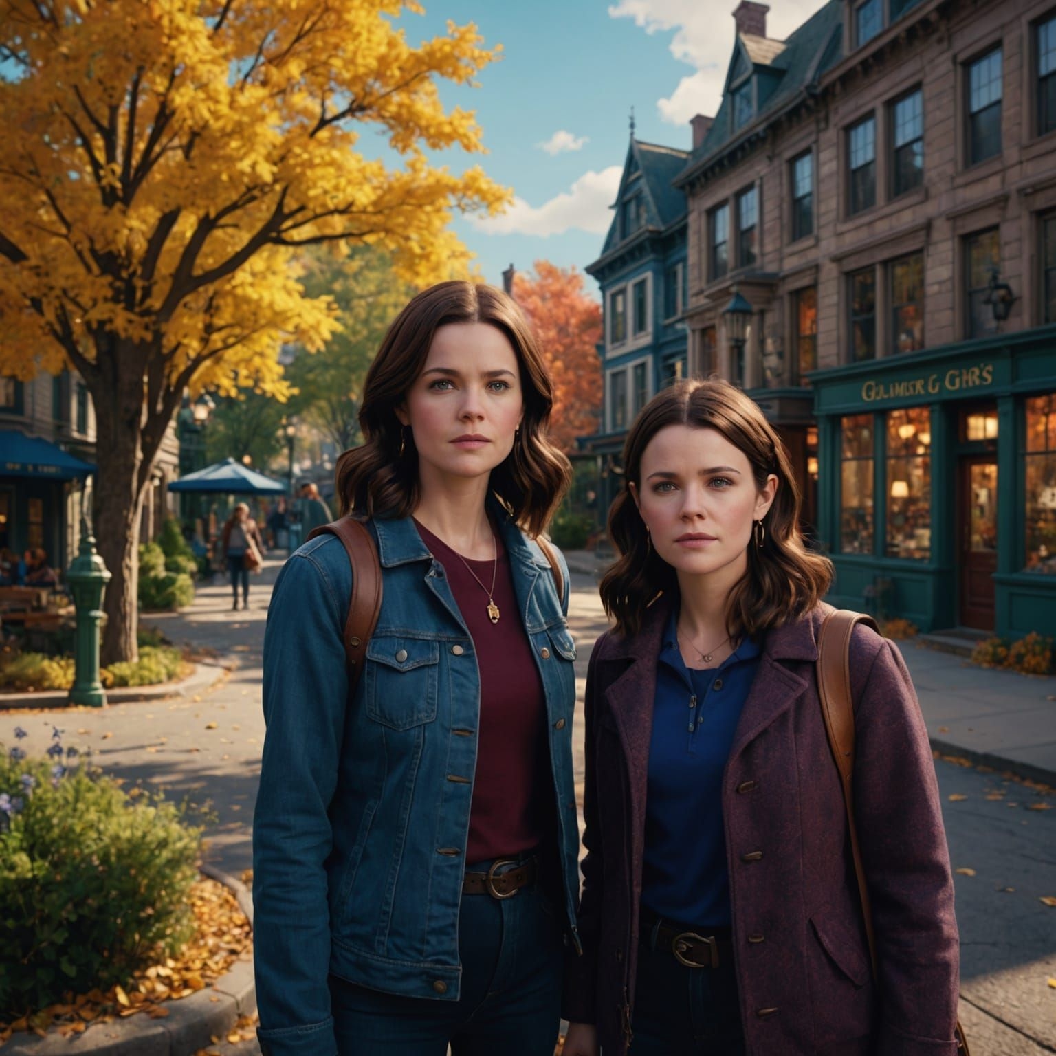 Jess and Rory: Detailed Matte Painting